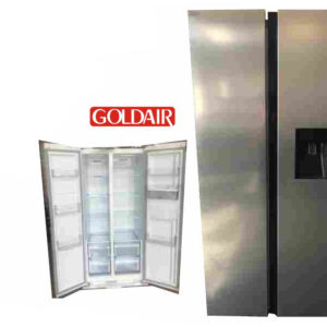 GOLDAIR 600 LITRE SIDE BY SIDE REFRIGERATOR/ FREEZER WITH WATER DISPENSER