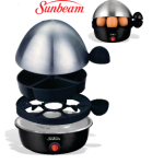 SUNBEAM STAINLESS STEEL  EGG BOILER AND POACHER