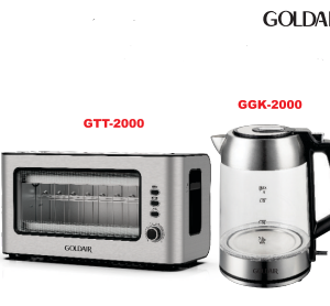 GOLDAIR 2 PIECE GLASS BREAKFAST PACK