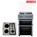 GOLDAIR DOUBLE OVEN GAS/ELECTRIC  HOB+OVEN 60X60