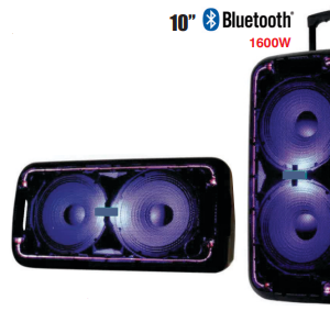 JVC 10" BLUETOOTH TROLLEY SPEAKER