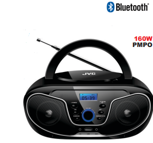 JVC BLUETOOTH PORTABLE CD PLAYER