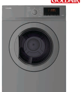 GOLDAIR 8KG TUMBLE DRYER COLOUR: SILVER