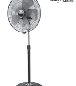 GOLDAIR 18” HIGH VELOCITY PEDESTAL FAN 150W- 5 BLADE