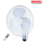 GOLDAIR 40cm REMOTE WALL FAN