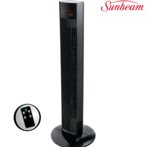 SUNBEAM 92CM TOWER FAN WITH LED SCREEN AND  REMOTE CONTROL