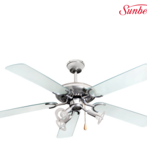 SUNBEAM 132cm (52”) 3 SPOT CHROME 5 BLADE CEILING FAN