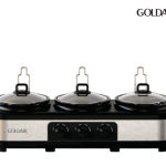 GOLDAIR TRIPLE POT SLOW COOKER