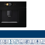 BOSCH SERIE 8 BUILT-IN FULLY AUTOMATIC COFFEE MACHINE, BLACK, HOME CONNECT