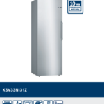 BOSCH SERIE 2 324 LITRE SINGLE DOOR FULL FRIDGE BRUSHED STEEL ANTI-FINGERPRINT
