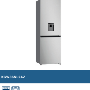 BOSCH SERIE 4 304 LITRE BOTTOM FREEZER COMBINATION WITH INDOOR WATER DISPENSER INOX LOOK