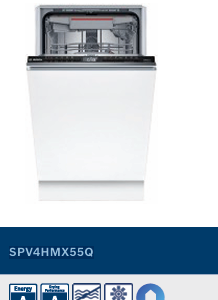 BOSCH SERIE 4 45CM INTEGRATED DISHWASHER 4 TEMPERATURES