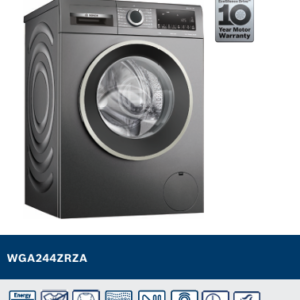 BOSCH SERIE 4  9KG WASHING MACHINE CAST IRON GREY