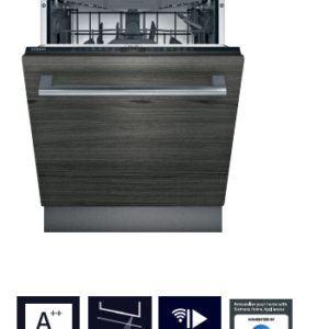 SIEMENS iQ300 60CM FULLY INTERGRATED DISHWASHER, HOME CONNECT 4 TEMPERATURES