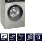 SIEMENS iQ500 10KG SILVER INOX WASHING MACHINE