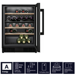 SIEMENS iQ500 120 LITRE BUILT-IN WINE COOLER WITH GLASS DOOR