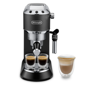 DELONGHI DEDICA STYLE PUMP ESPRESSO MATT BLACK COFFEE MACHINE EC685.BK