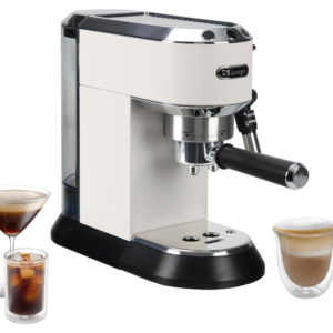 DELONGHI DEDICA STYLE PUMP ESPRESSO MATT WHITE COFFEE MACHINE EC685.WH