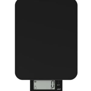 TAURUS EFFORTLESS LCD KITCHEN SCALE BATTERY OPERATED GLASS BLACK 10KG 990724