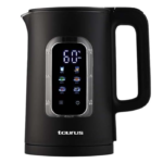TAURUS KETTLE 360 DEGREE CORDLESS PLASTIC BLACK 1.5L 958528 SMARTBOIL