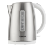 TAURUS KETTLE 360 DEGREE CORDLESS STAINLESS STEEL WITH WHITE TRIM 1.7L 958513 ARCTIC