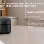 PHILIPS 1000 SERIES ANALOG 6.2L AIRFRYER BLACK - 12-IN-1-COOKING FUNCTIONS NA130/00