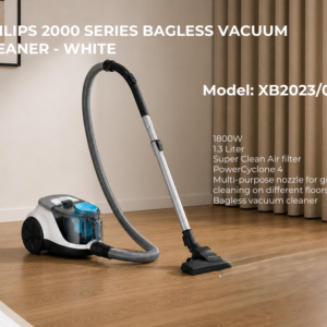 PHILIPS 2000 SERIES BAGLESS VACUUM  CLEANER - WHITE XB2023/02