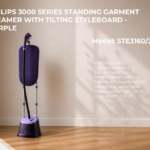 PHILIPS 3000 SERIES STANDING GARMENT  STEAMER WITH TILTING STYLEBOARD - PURPLE STE3160/30