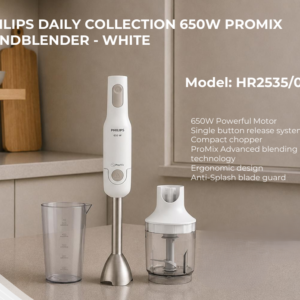 PHILIPS DAILY COLLECTION 650W PROMIX HANDBLENDER - WHITE HR2535/00