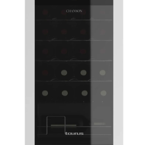 TAURUS CHANSON ''24'' WINE COOLER 24 BOTTLES GLASS BLACK 85W 963011