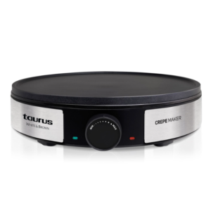 TAURUS CREPE MAKER VARIABLE TEMPERATURE CONTROL NON-STICK BLACK 30CM 1200W 968382