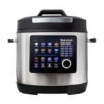 TAURUS CULINARYPRO PRESSURE COOKER DIGITAL COLOUR DISPLAY STAINLESS STEEL SILVER 8L 1300W 925080