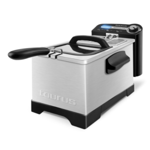 TAURUS PROFESSIONAL PLUS 3 DEEP FRYER ADJUSTABLE TEMPERATURE STAINLESS STEEL BLACK 3L 2100W