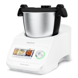 TAURUS TRENDING COOKING KITCHEN MACHINE WI-FI CONNECTIVITY LCD DISPLAY STAINLESS STEEL WHITE 3.5L 1300W 925016