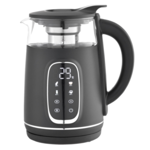MELLERWARE SAPPHIRE'' KETTLE 360 DEGREE CORDLESS GLASS BLACK 1.7L 1850-2200W 22310