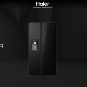 HAIER 573L BLACK SIDE BY SIDE FRIDGE FREEZER HRF-768VNWIGBL(ZA)
